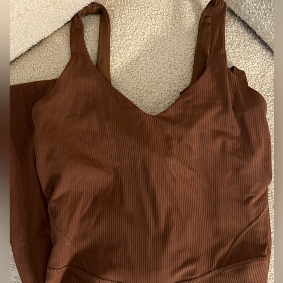 Lululemon Align Ribbed Body Suit 25” in Mocha - Picture 3 of 3